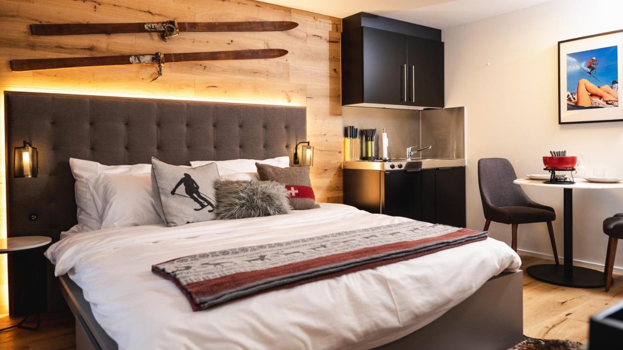 Wunderstay Alpine 403 Centric Studio Balcony/View Davos Exterior photo